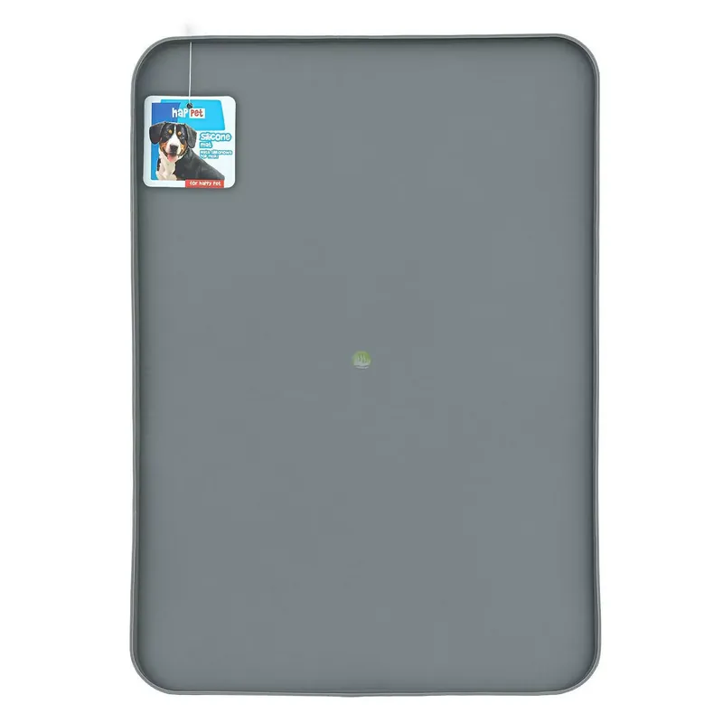 Promocja Mata silikonowa pod miski szara 56x35cm