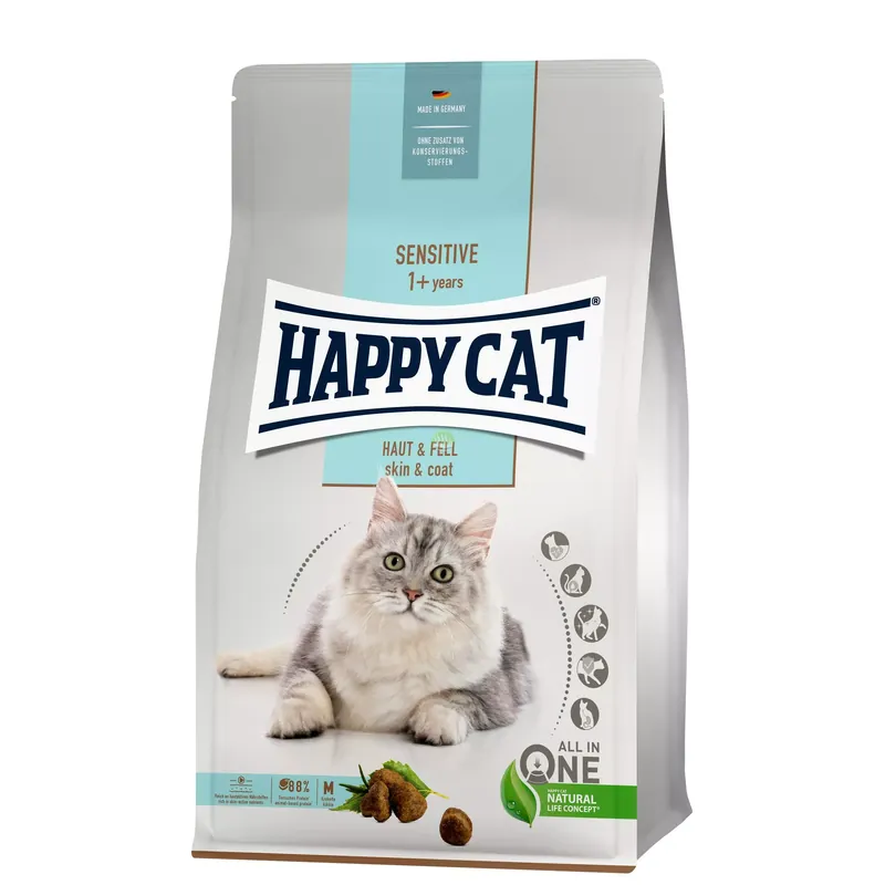 Sensitive Skin & Coat, sucha karma, dla dorosłych kotów, dla zdrowej skóry i sierści, 4kg, worek Super okazja