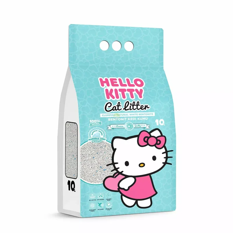 Bestseller Hello Kitty, żwirek bentonit dla kota, mydło marsylskie 10l