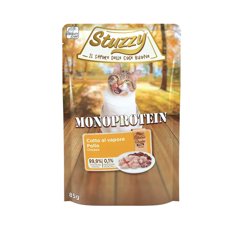 Monoprotein, karma mokra, dla kota, świeży kurczak, 85g, saszetka Najlepsza cena