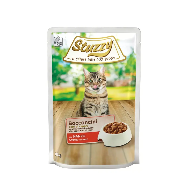 Bocconcini, karma mokra, dla kota, wołowina w sosie, 85g, saszetka Łatwy zwrot