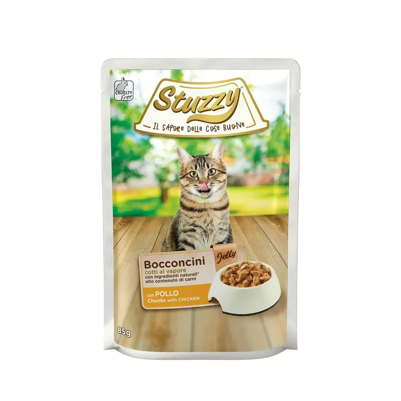 Bocconcini, karma mokra, dla kota, kurczak w galarecie, 85g, saszetka Tylko do końca tygodnia