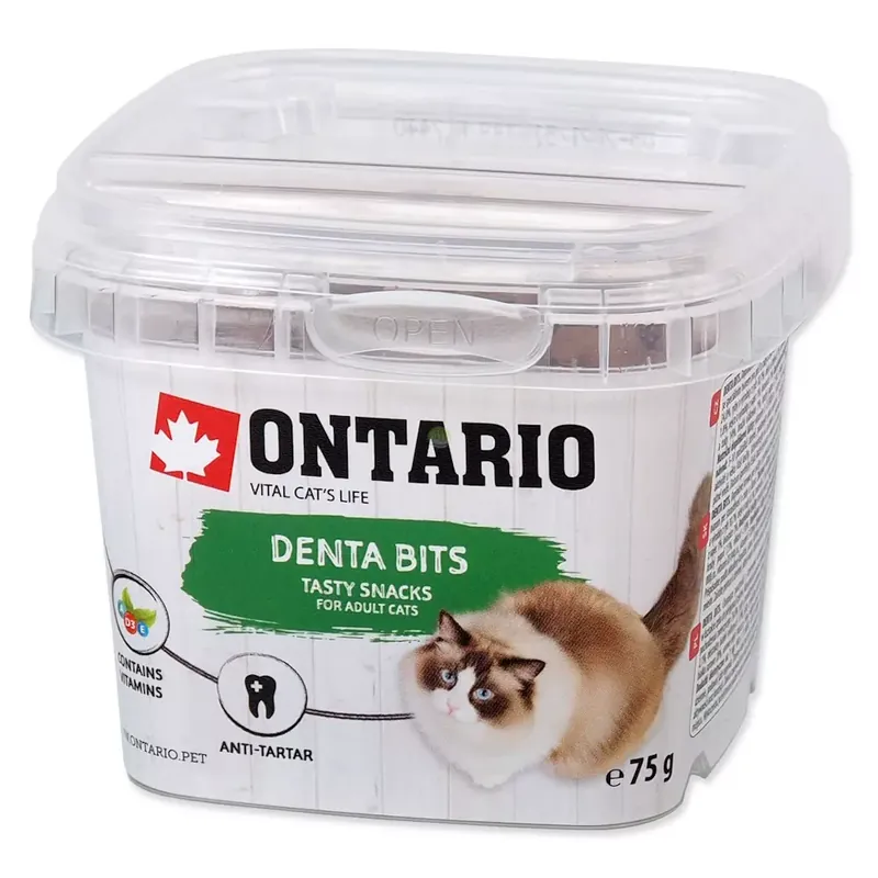 Ontario Snack Denta Bits 75g / Przysmak funkcjionalny dla kotów czyszcząc zęby 75g (213-5410) Ostatnia szansa