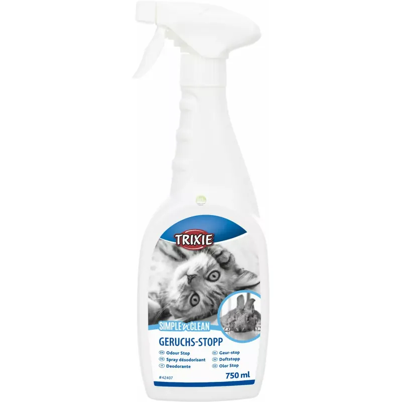 Wysoka jakość SimplenClean, spray neutralizujący zapachy, kot/małe zwierzęta domowe, 750ml