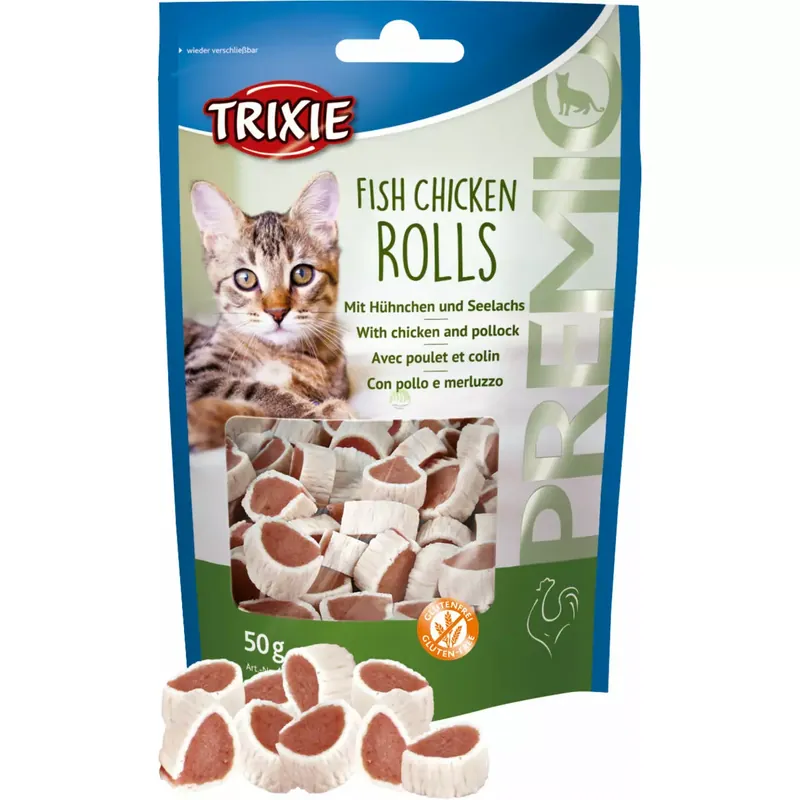 Krążki Kurczak-Łosoś 50g Dla Kota Ograniczona ilość