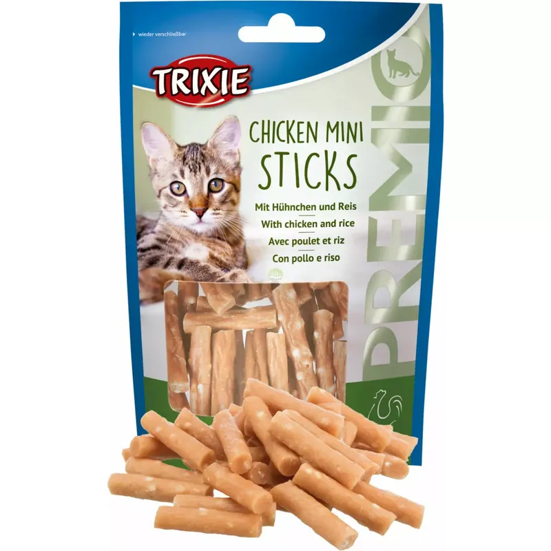 Szybka wysyłka Premio Mini Sticks, Kurczak / Ryż 50g