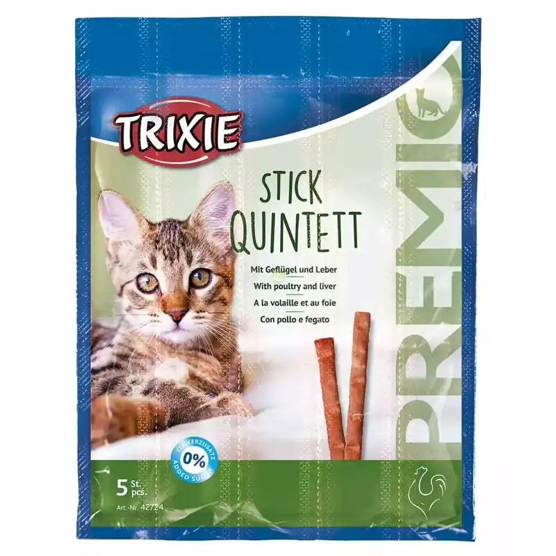 Sprawdź teraz Snacki Premio Paluszki Drób/Wątróbka, 5 x 5g