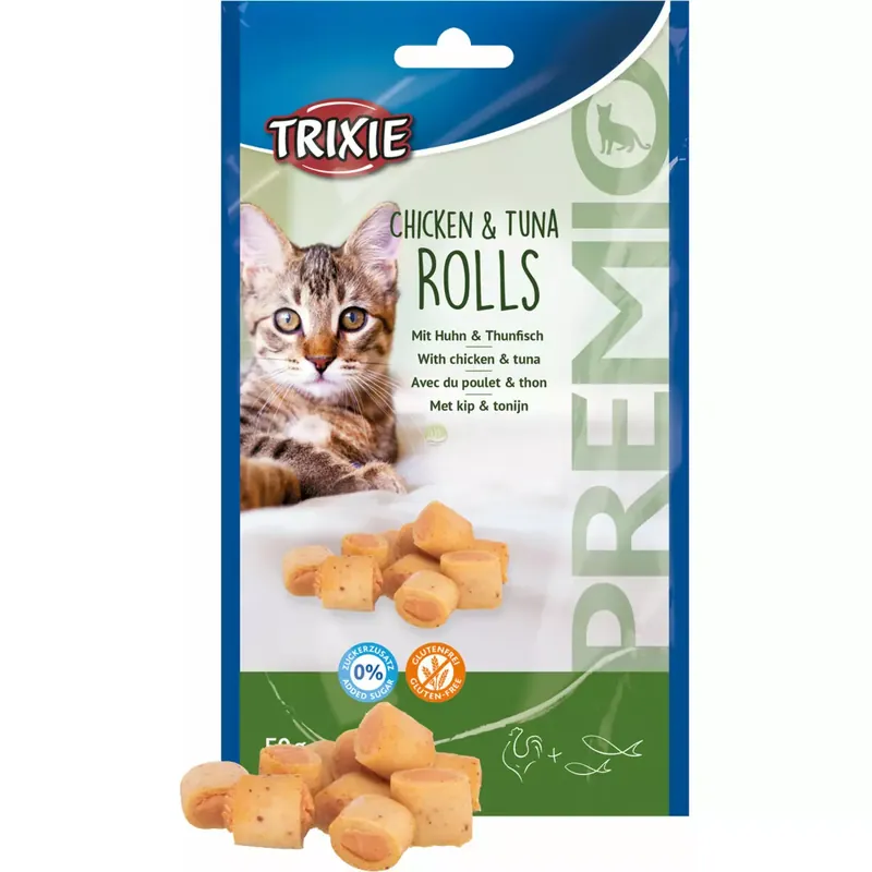 Premio Chicken & Tuna Roll, przysmak dla kota, kurczak i tuńczyk, 50g Obniżka ceny