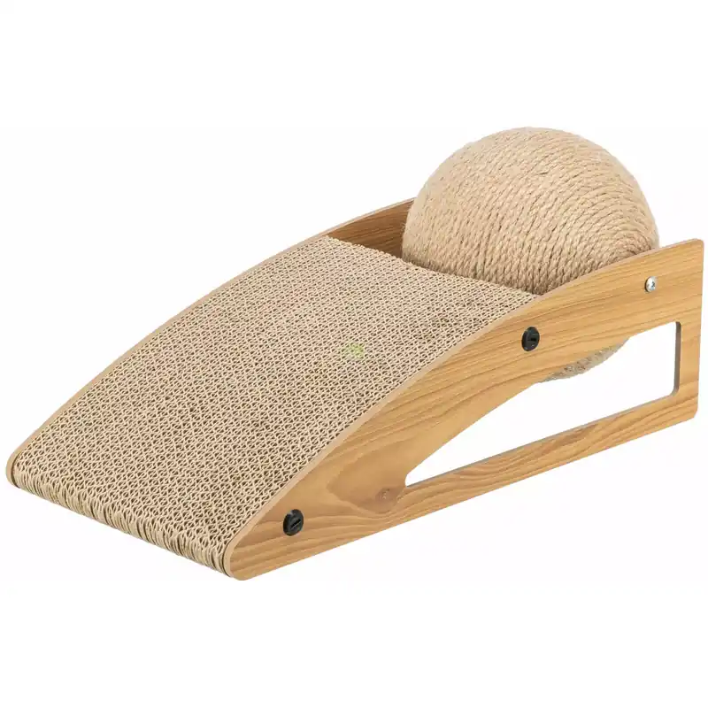 Kup teraz Drapak rampa z piłką, dla kota, karton/mdf, 40x17x20cm