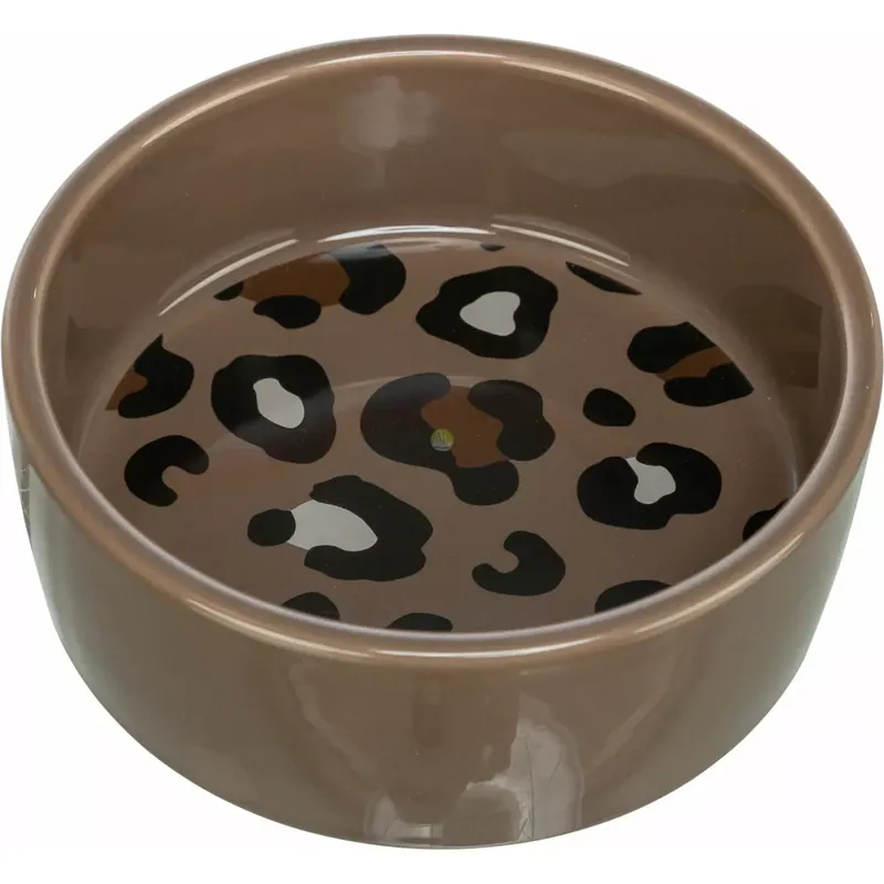 Tani Leo, miska ceramiczna, w panterkę, mix kolorów, 0.3l/? 12cm