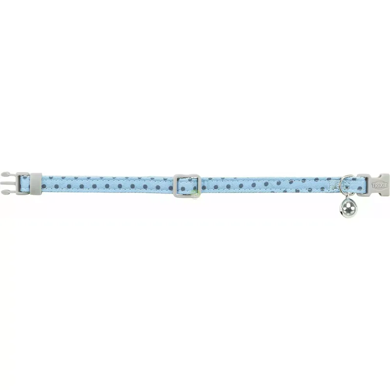 Wysoka jakość Obroża dla kota, dla kota, w kropki, 20-30cm/10mm, niebieska