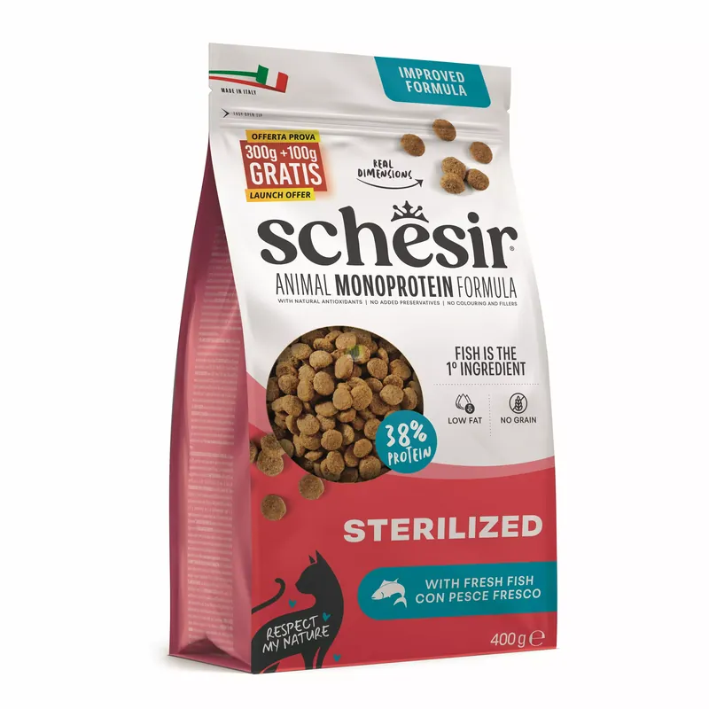Animal Monoprotein Formula Sterilized karma sucha kot ryba 400g Łatwy zwrot