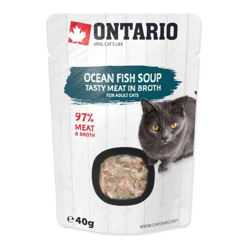 ONTARIO Cat soup Ocean Fish Zupa rybna dla kot贸w w rosole 40g Zamów dziś