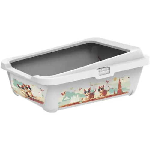 Bestseller KUWETA DLA KOTA TRENDY DU呕A PROSTA Z RAMK膭 Indy & Louise 51x39,5x19cm