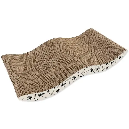 Cena promocyjna MAGIC CAT wave 1 drapak kartonowy dla kota 43x22x4cm