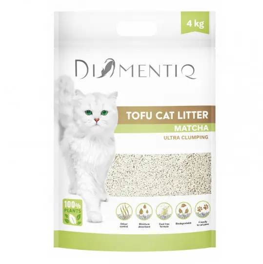 DIAMENTIQ Tofu Matcha Ultra clumping - żwirek roślinny - 4kg Kup online