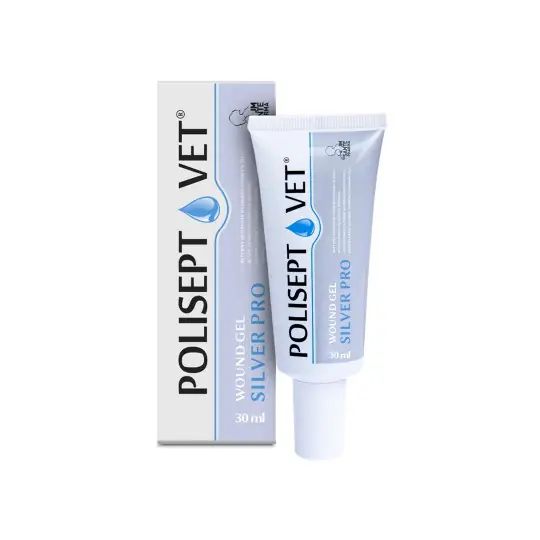 JM SANTE Polisept Vet Wound gel Silver Pro - żelowy opatrunek dla psa i kota - 30 ml Popularny