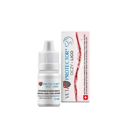 JM SANTE Vet Protector Oczy Ligo - krople do oczu dla psa i kota - 3ml Bezpieczne zakupy