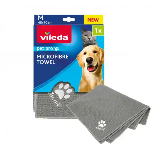 VILEDA Pet Pro Ręcznik z mikrofibry M dla zwierząt - 70x45 cm Promocja