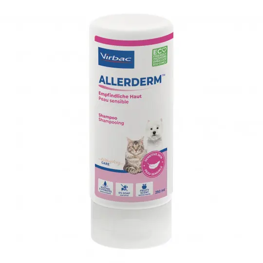 Bestseller VIRBAC Allerderm Skóra wrażliwa - szampon dla psa i kota - 250ml