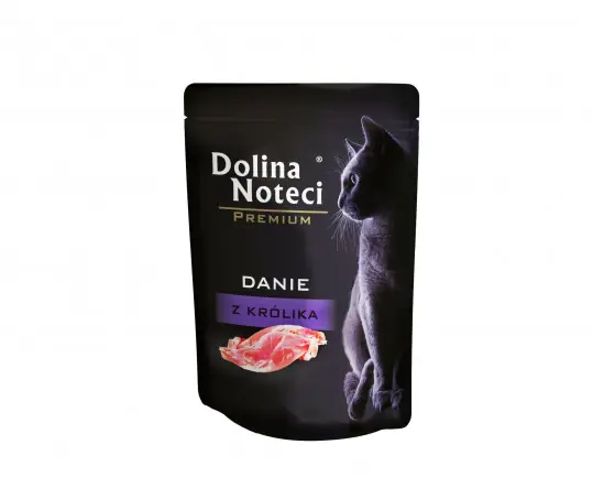 DOLINA NOTECI Premium Danie z królikiem - mokra karma dla kota - 85g Łatwy zwrot
