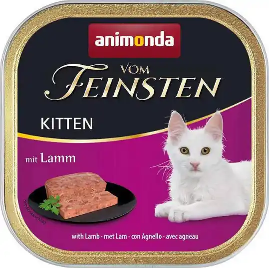 Do wyczerpania zapasów ANIMONDA Vom Feinsten Kitten Jagnięcina - mokra karma dla kota - 100g