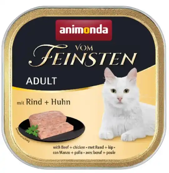 ANIMONDA Vom Feinsten Adult Wołowina z kurczakiem - mokra karma dla kota - 100g Bestseller