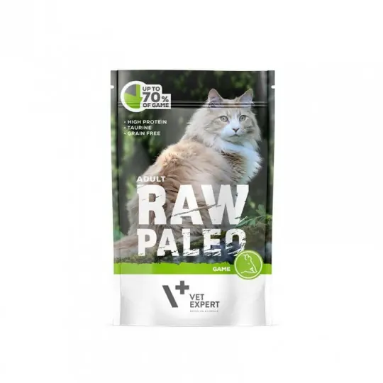 VETEXPERT Raw Paleo Adult Cat Dziczyzna - mokra karma dla kota - 100g Bezpieczna płatność