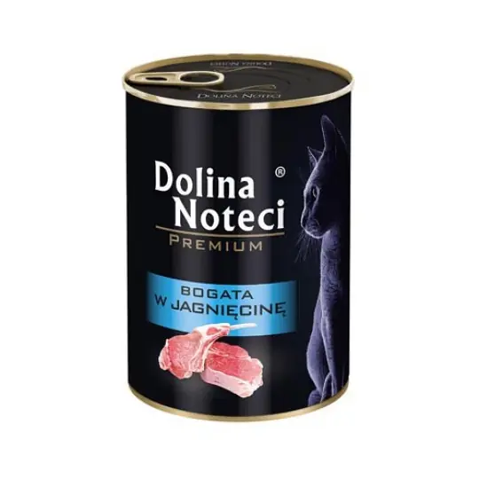 DOLINA NOTECI Premium bogata w jagnięcinę - mokra karma dla kota - 400 g Ostatnia szansa
