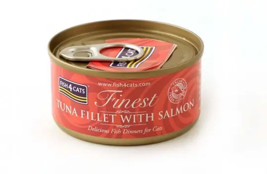 Nowość FISH4CATS Filet tuńczyka z łososiem - mokra karma dla kota - 70g