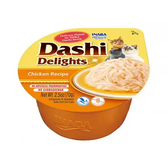 Obniżka ceny INABA Dashi Delights Kurczak w bulionie - przysmak dla kota - 70 g
