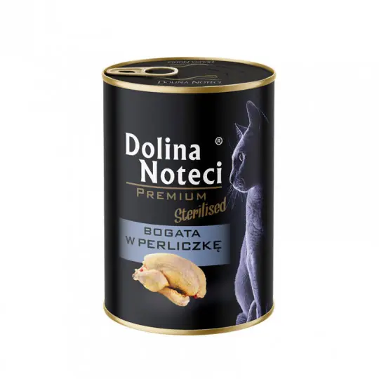 DOLINA NOTECI Premium Sterilised Bogata w perliczkę - mokra karma dla kota - 400g Popularny