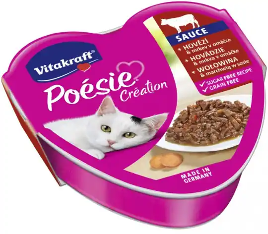 VITAKRAFT POESIE CREATION SOS wołowina z marchewką - mokra karma dla kota - 85 g Wyjątkowa oferta