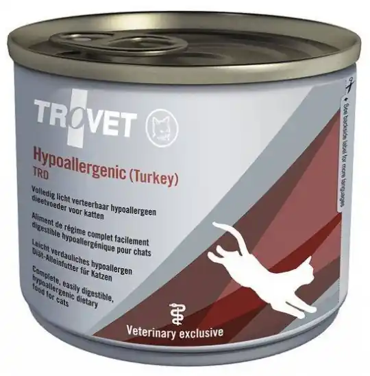 TROVET Hypoallergenic TRD z indykiem - mokra karma dla kota - 200 g Bezpieczne zakupy