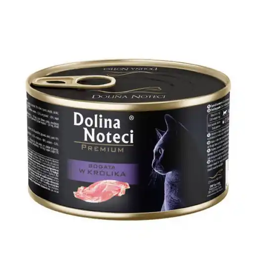 Tylko dziś DOLINA NOTECI Premium Bogata w królika - mokra karma dla kota - 185g