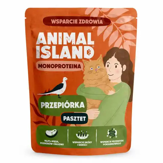 ANIMAL ISLAND Mono Przepiórka - mokra karma dla kota - 100g Niska cena