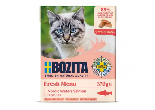 BOZITA Łosoś w sosie - mokra karma dla kota - 370g Obniżka ceny