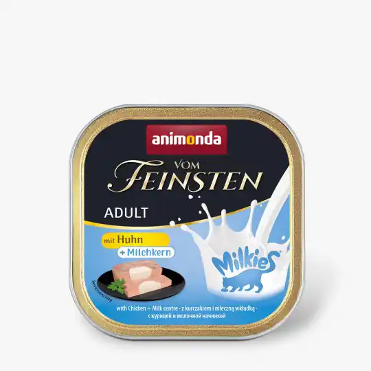 Darmowy zwrot ANIMONDA Vom Feinsten Adult Milkies with Chicken + Milk centre 100g