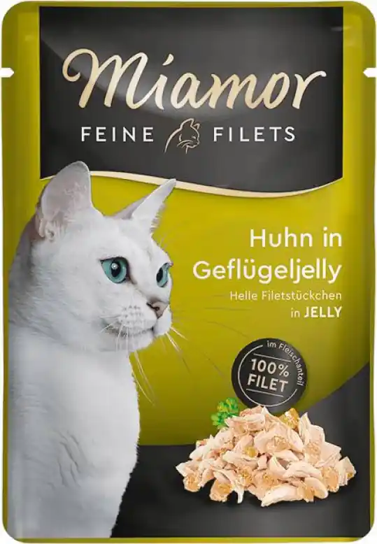 MIAMOR Feine Filets Kurczak z galaretką drobiową - mokra karma dla kota - 100g Wyprzedaż