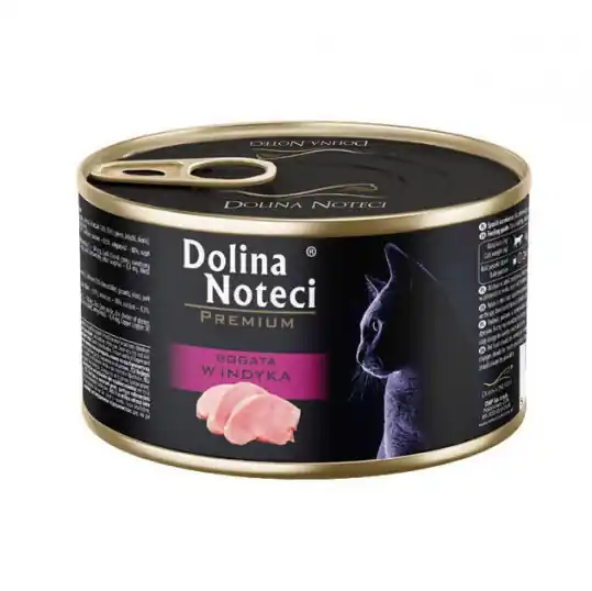 Nie przegap DOLINA NOTECI Premium Bogata w indyka - mokra karma dla kota - 185g