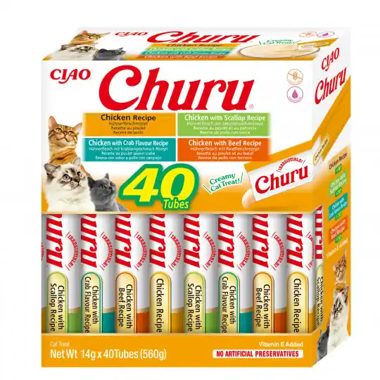INABA Churu Variety box Kurczak - przysmak dla kota - 40x14 g Nowość