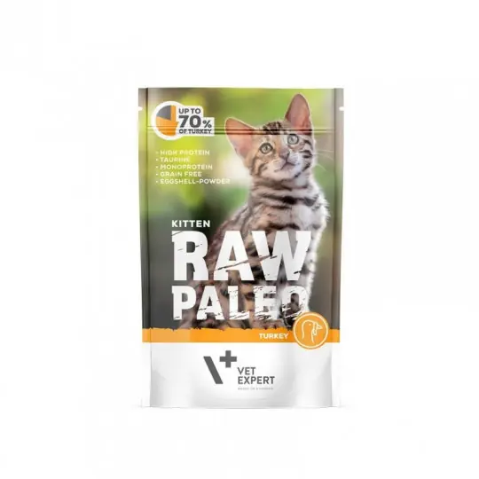 VETEXPERT Raw Paleo Kitten Cat Indyk Mono - mokra karma dla kociąt - 100g Cena promocyjna