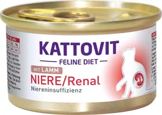 Tylko dziś KATTOVIT NIERE/RENAL Feline Jagnięcina puszka 85g dla kota
