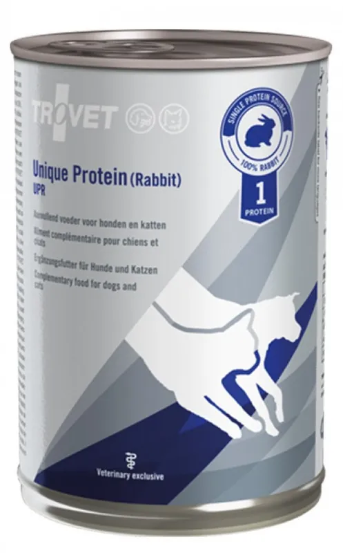 TROVET Unique Protein UPR z królikiem - mokra karma dla psa i kota - 400 g Dostępne od ręki