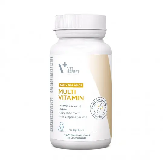 VETEXPERT Multivitamin - preparat witaminowo-mineralny dla psów i kotów - 30 kaps. Do wyczerpania zapasów