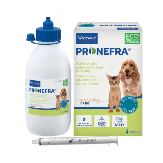VIRBAC Pronefra Wsparcie nerek - suplementy dla psa i kota - 180ml Cena promocyjna