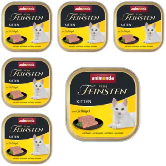 Nowy ANIMONDA Vom Feinsten Kitten kurczak - mokra karma dla kociąt - 6x100 g