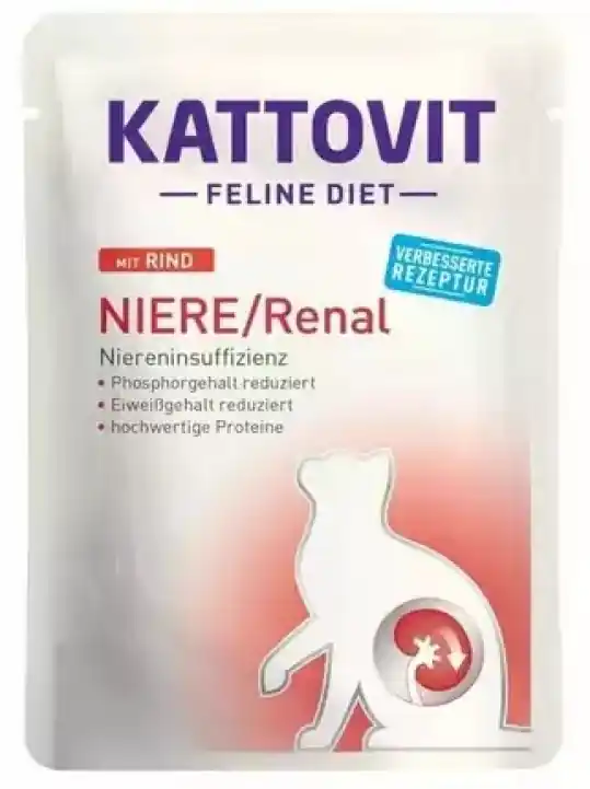 KATTOVIT SASZ NIERE/RENAL Wołowina 85g dla kota Najlepsza cena