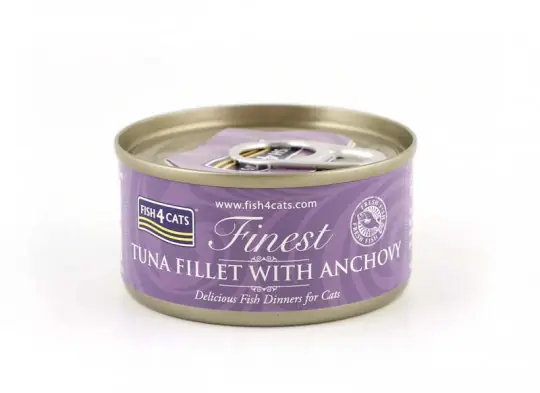Zamów teraz FISH4CATS Tuńczyk z anchois - mokra karma dla kota - 70g