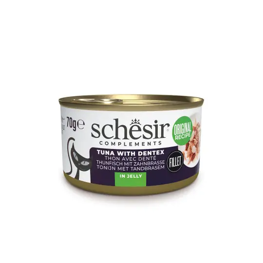 Tani SCHESIR Oceanic Adult Tuńczyk z Dentykiem - mokra karma dla kota - 70g